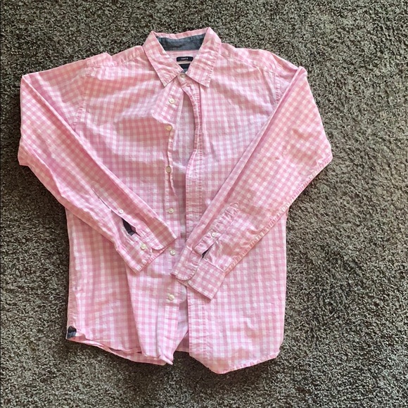 GAP Other - Light weight button down. Pink plaid print.